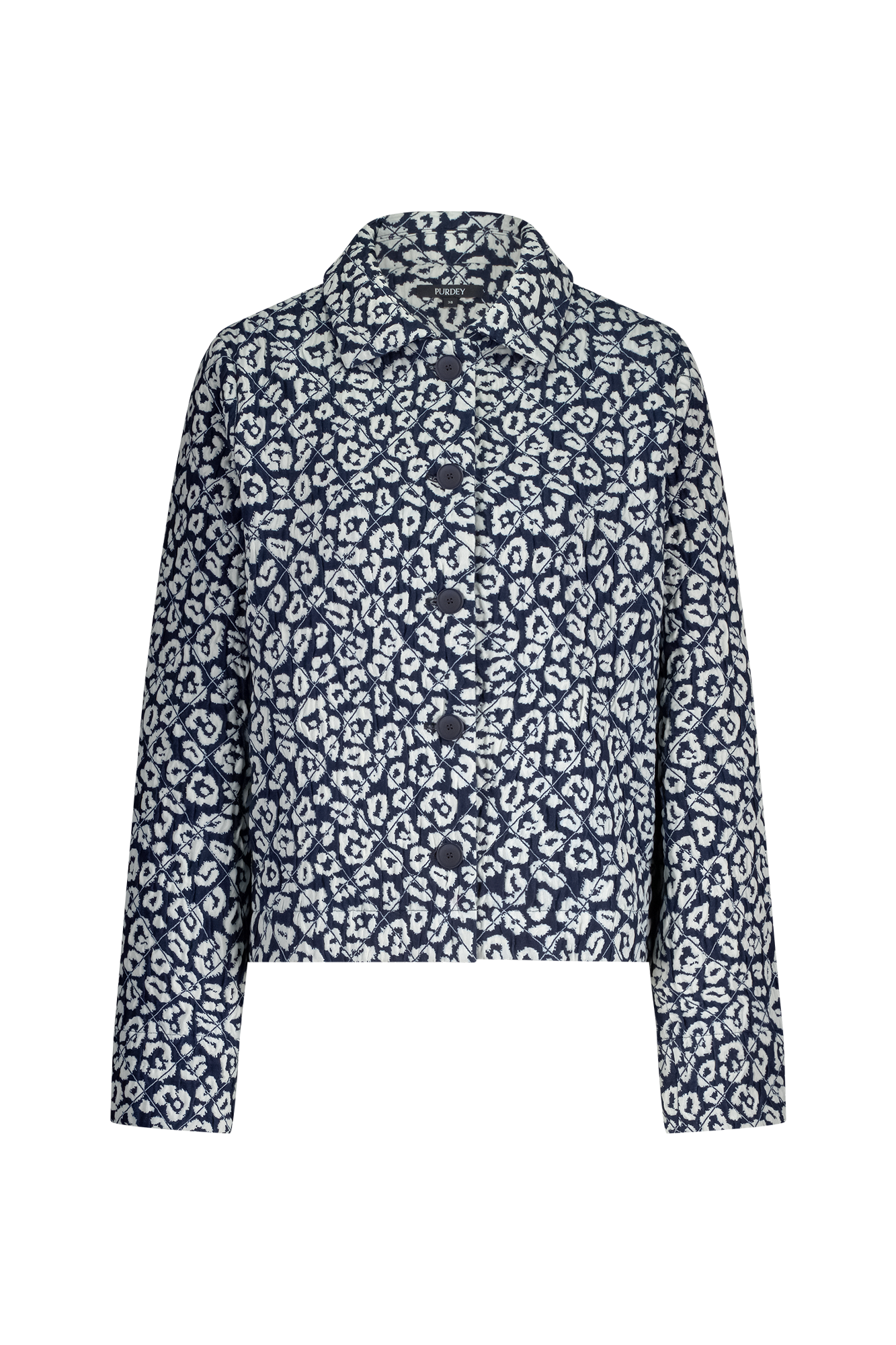 Olana Blazer Blauw Print