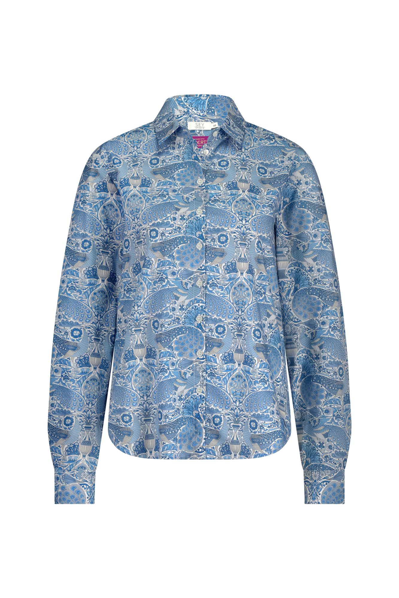 Otilla Blouse Blauw Print