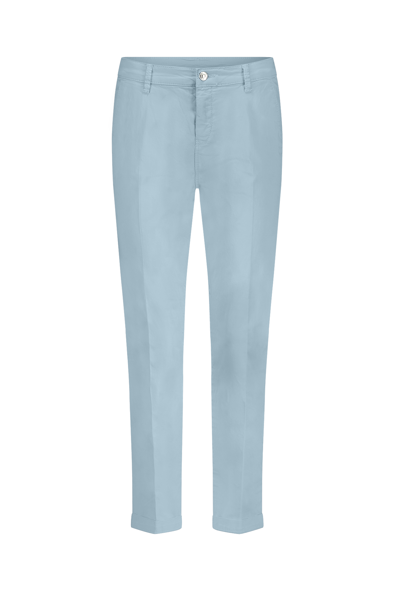 Chino Turn Up Broek Licht Blauw