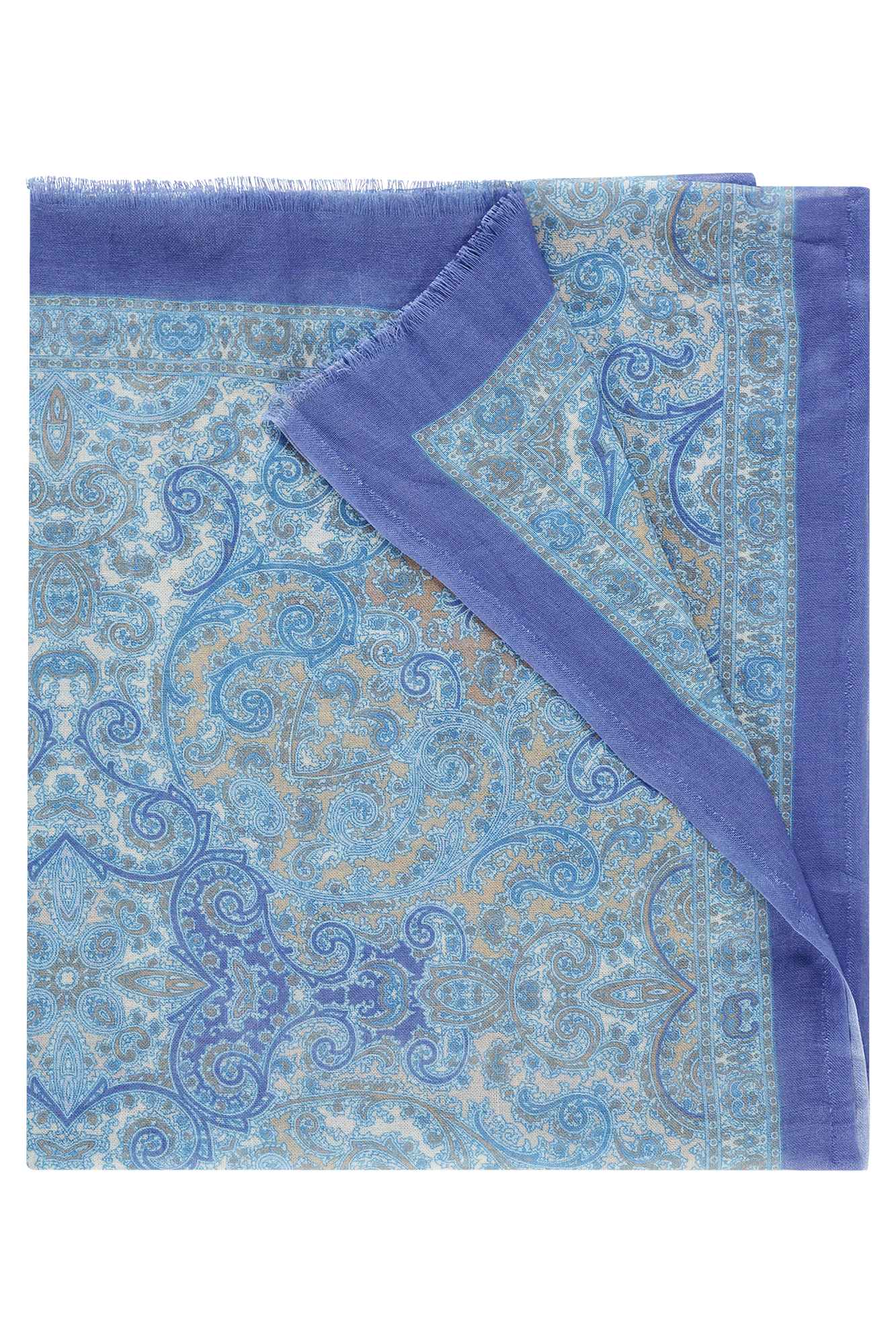 Edine Shawl Blauw Print