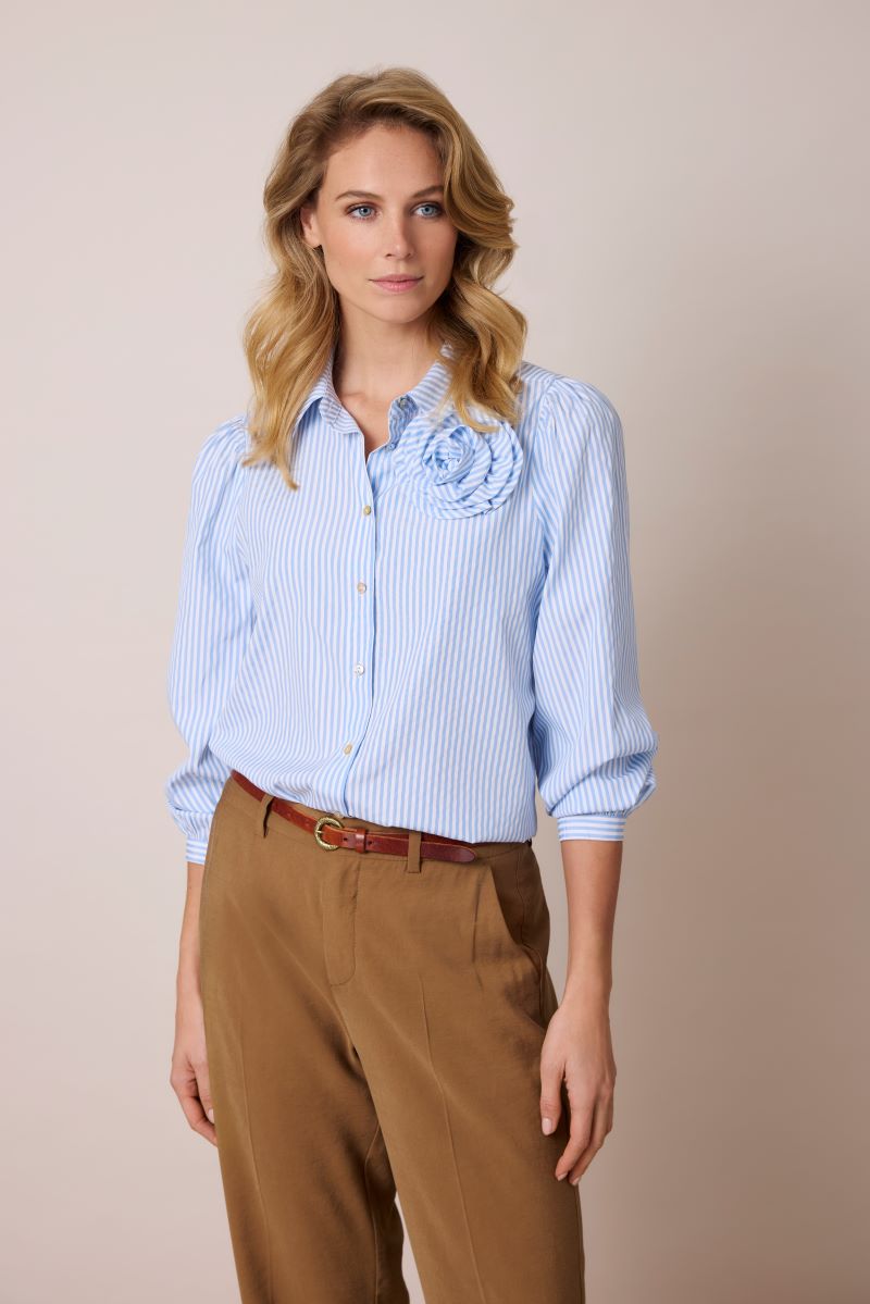 Livia Blouse Blauw Streep